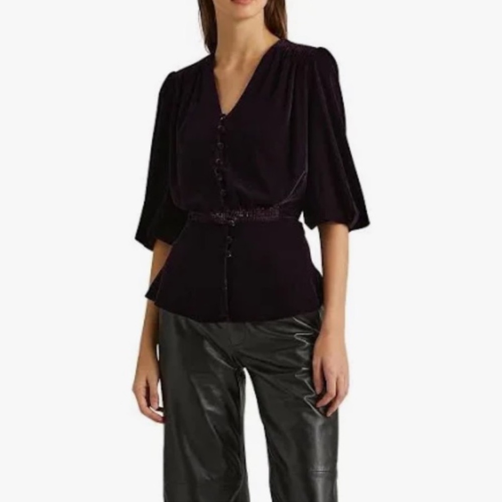 Ralph Lauren Velvet blouse